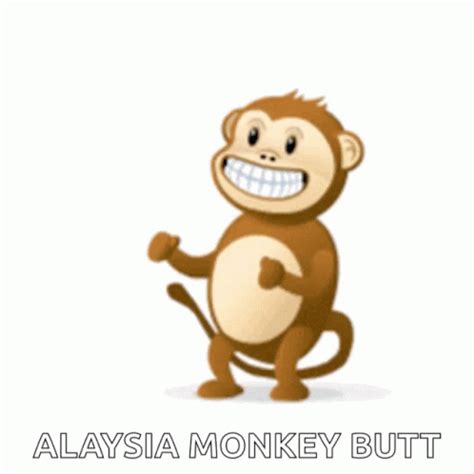 monkey butt gif|Cartoon Monkey Butt GIFs .